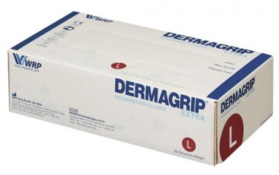 Купить перчатки dermagrip extra смотровые неопудрен размер l 25 пар в Семенове