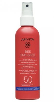 Купить apivita (апивита) bee sun safe спрей для лица и тела ультралегкий солнцезащитный тающий, 200 мл spf50 в Семенове