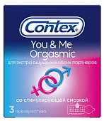 Купить contex (контекс) презервативы you&me orgasmic из натурального латекса 3шт в Семенове