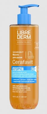 Купить librederm cerafavit (либридерм) масло липидовосстанавливающее для душа смягчающее с церамидами и пребиотиками, 400мл в Семенове