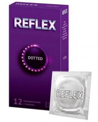 Купить рефлекс (reflex) презервативы с точками dotted, 12 шт в Семенове