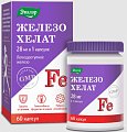 Купить железо хелат, капсулы 0,25г 60шт бад в Семенове