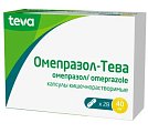 Купить омепразол-тева, капсулы кишечнорастворимые 40мг, 28 шт в Семенове