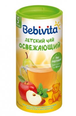 Купить bebivita (бэбивита) чай травяной детский освежающий гранулированный с 6 месяцев, банка 200г в Семенове