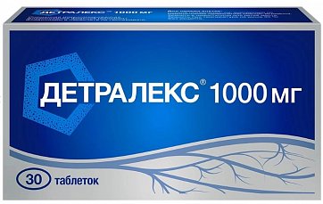 Детралекс, таблетки, покрытые пленочной оболочкой 1000мг, 30 шт