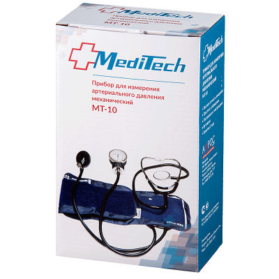 Купить тонометр механический meditech (медитеч) mt-10, со стетоскопом в Семенове