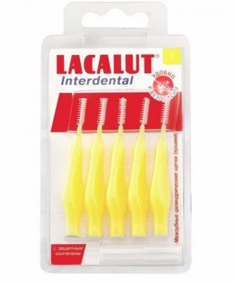 Купить lacalut (лакалют) ершик для зубные, интердентал размер l d 4мм, 5 шт в Семенове