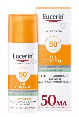 Купить eucerin (эуцерин) гель-крем для проблемной кожи лица 50 мл spf50+ в Семенове