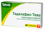 Купить тадалафил-тева, таблетки, покрытые пленочной оболочкой 20мг 4шт в Семенове