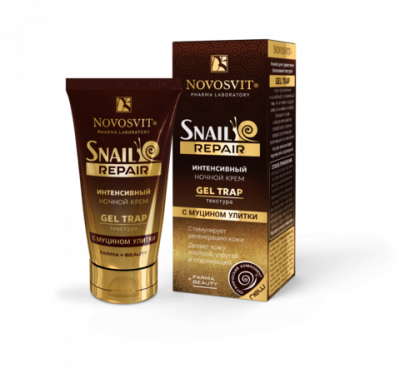 Купить novosvit (новосвит) snail repair крем для лица ночной интенсивный с муцином улитки, 50мл в Семенове