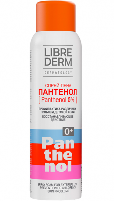 Купить librederm panthenol (либридерм) спрей-пена для детей 5% 130 г в Семенове
