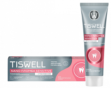 Tiswell (Тисвелл) зубная паста реминерализующая с наногидроксиапатитом для чувствительных зубов+отбеливание 110г