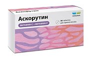 Купить аскорутин, таблетки 50мг+50мг, 50 шт в Семенове