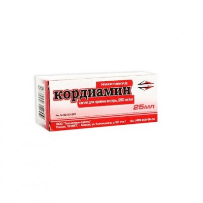 Купить кордиамин, капли для приема внутрь 250мг/мл, флакон 25мл в Семенове