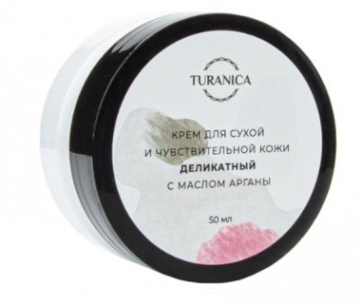 Купить turanica (тураника) крем для сухой и чувствительной кожи деликатный с маслом арганы, 50мл в Семенове