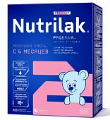 Купить нутрилак премиум 2 (nutrilak premium 2) молочная смесь адаптированная с 6 месяцев, 300г в Семенове