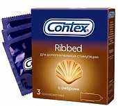 Купить contex (контекс) презервативы ribbed с ребрышками 3шт в Семенове