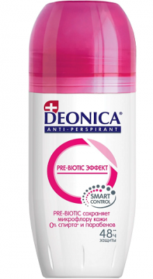 Купить deonica (деоника) дезодорант антиперспирант pre-biotic эффект ролик, 50мл в Семенове