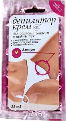 Купить фитокосметик крем-депилятор для области бикини и подмышек ромашка, 25мл в Семенове