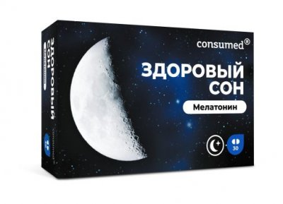 Купить мелатонин здоровый сон консумед (consumed), капсулы 360мг, 30 шт бад в Семенове