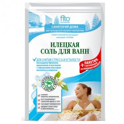 Купить фитокосметик санаторий дома соль для ванн илецкая для снятия стреса и усталости, 530г в Семенове