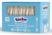 Купить yokosun (йокосан) палочки ватные для детей с ограничителем, 100шт в Семенове