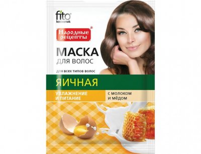 Купить фитокосметик народные рецепты маска для волос яичная увлажнение и питание, 30мл в Семенове