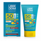 Купить librederm bronzeada (либридерм) крем для детей солнцезащитный с омега 3-6-9 и термальной водой, 150мл spf50 в Семенове