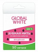 Купить глобал вайт (global white) зубная нить со вкусом арбуза, 50м в Семенове