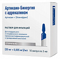 Купить артикаин-бинергия с адреналином, раствор для инъекций 20мг/мл+0,005мг/мл, ампула 2мл 10шт в Семенове