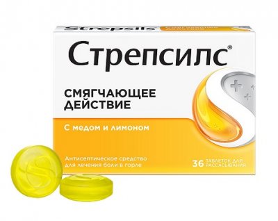 Купить стрепсилс с медом и лимоном, тбл д/рассас. №36 в Семенове