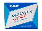 Купить магний+в6 биокор, драже 550мг, 60 шт бад в Семенове