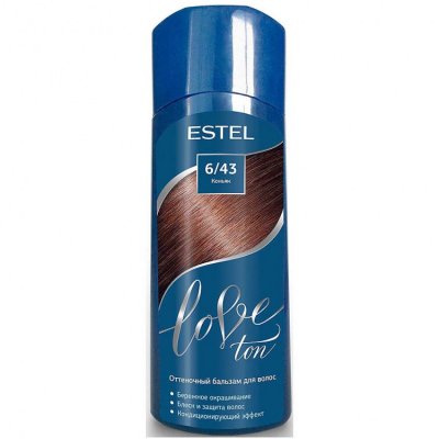 Купить estel (эстель) бальзам для волос оттеночный love ton 150мл тон 6/43 коньяк в Семенове
