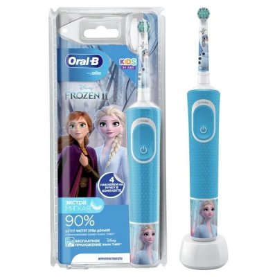 Купить орал-би (oral-b) электрическая зубная щетка vitality kids frozen (d100.413.2k) в Семенове