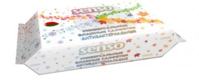 Купить senso (сенсо) салфетки влажные универсальные антибактериальные 100шт в Семенове