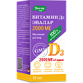 Купить витамин д3 2000ме эвалар, капли 10мл бад в Семенове