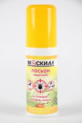 Купить москилл лосьон защитный от комаров, клещей, мошек 100 мл в Семенове