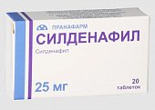 Купить силденафил, таблетки, покрытые пленочной оболочкой 25мг, 20 шт в Семенове