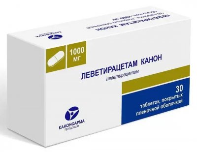 Купить леветирацетам-канон, таблетки, покрытые пленочной оболочкой 1000мг, 30 шт в Семенове