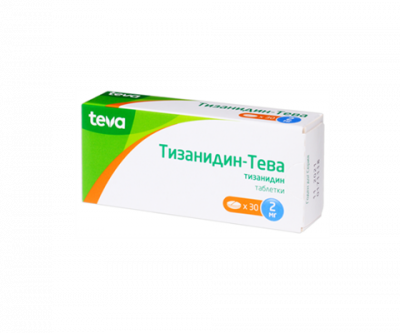 Купить тизанидин-тева, таблетки 2мг, 30шт в Семенове