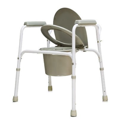 Купить кресло-туалет стальное со спинкой, регулируемое по высоте, amcb6803 в Семенове