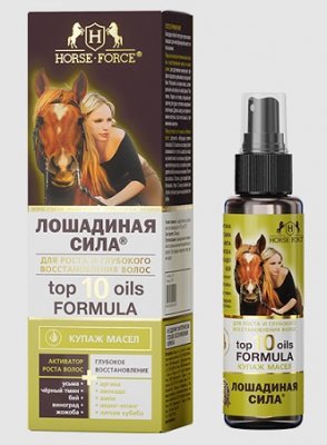 Купить лошадиная сила (horse forse) купаж масел для волос восстановление и рост, 100мл в Семенове