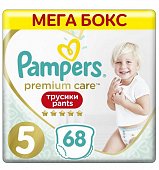 Купить pampers premium care (памперс) подгузники-трусы 5 юниор 12-17кг, 68шт в Семенове