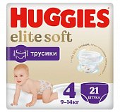 Купить huggies (хаггис) трусики elitesoft 4, 9-14кг 21 шт в Семенове