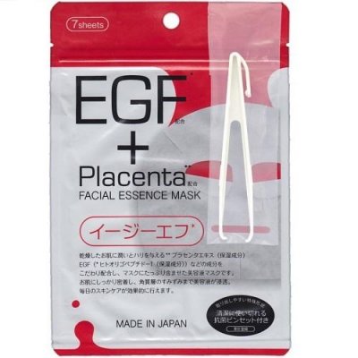 Купить japan gals (джапан галс) маска плацента и egf фактором facial essence, 7 шт в Семенове