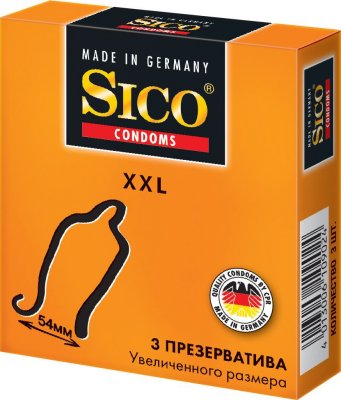 Купить sico (сико) презервативы xxl увеличенного размера 3шт в Семенове