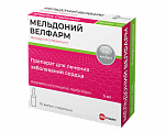 Купить мельдоний велфарм, раствор для инъекций 100 мг/мл, ампулы 5 мл, 10 шт в Семенове