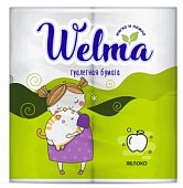 Купить велма (welma) бумага туалетная двухслойная яблоко, 4 шт в Семенове