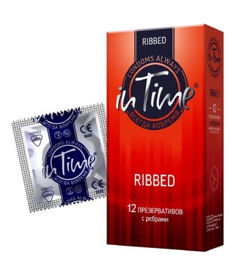 Купить in time (ин тайм) презервативы ребристые 12шт в Семенове