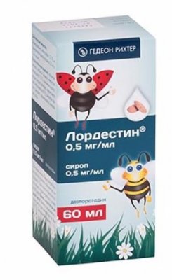 Купить лордестин, сироп 0,5мг/мл 60мл (гедеон рихтер оао, румыния) от аллергии в Семенове